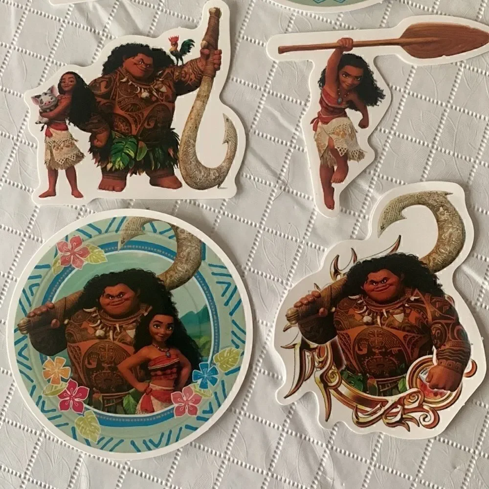 Bundle of 6 Disney Moana Stickers